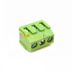 螺釘式接線端子排直式3芯接PCB板連接器綠色