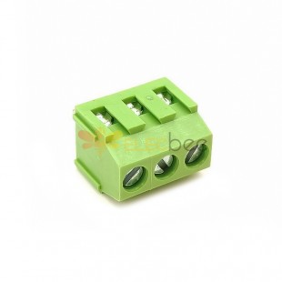 Screw Terminal Block 3pin straight PCB Mount Green Connector