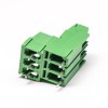 螺釘接線端子2層4芯插孔式綠色端子接線 5.08mm