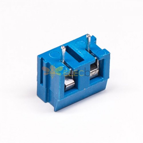 Screw Terminal Block Pcb Straight Blue Connector For Pcb Mount 8176