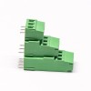 PCB接線端子 綠色3排 9芯帶9個螺釘的插拔式綠色端子接線 5.0mm