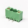 2 pin Terminal Block Angle Green Pluggable Type PCB Connector 3.50mm