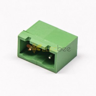 兩芯綠色端子對插式插拔座子PCB板穿孔式綠色接線端子