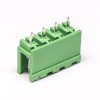 綠色端子排4芯直式綠色穿孔式PCB板綠色接線端子 7.62mm
