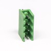 綠色端子排4芯直式綠色穿孔式PCB板綠色接線端子 7.62mm