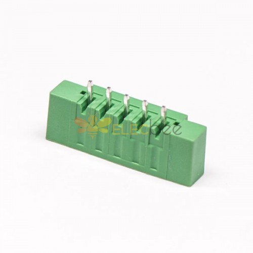 Pin Terminal Block Straight Through Hole Green Pluggable Connector