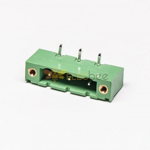 PCB Terminal Blocks 3pin Plug Headers with 2 Screw Holes Connector 3.81mm
