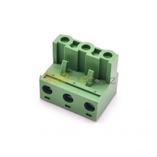 綠色端子插頭插拔式接線端子綠帶螺絲彎式 7.5mm