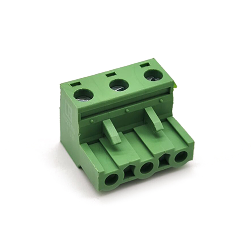 Plug-in Screw PCB Terminal Block 3pin Socket Right Angled Green Connector 7.5mm