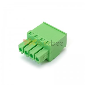 Plugin Terminal Blocks 4pin Conector Plugable Verde com cabo