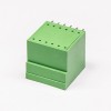 插拔式端子雙排12芯方形直插式PCB板綠色端子連接器 3.81mm