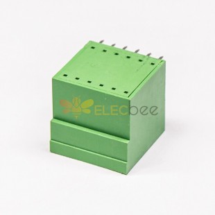 插拔式端子雙排12芯方形直插式PCB板綠色端子連接器