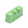 插拔式接線端子彎針2芯2孔法蘭綠色PCB板端子座 7.5mm