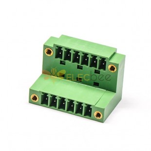 插拔式接線端子雙層接PCB 板對線型連接器 5.08mm
