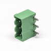 Right Angle Terminal Blocks 3pin Green Plug-in Connector 3.81mm