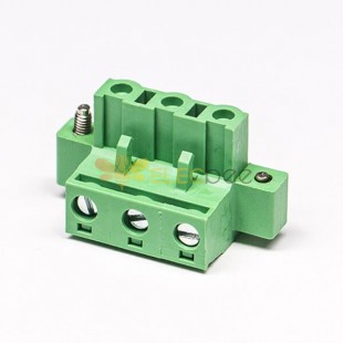 Terminal Block Automotive Right Angled Cable Connector with Clamp Type 7.62mm