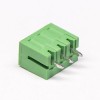 直彎針PCB接線端子3芯直式180度穿孔PCB板安裝綠色端子 3.81mm