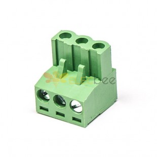 Terminal Block Plug Right Angled with 3 Screw Pluggable Connector 7.5mm