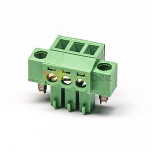 Terminal Block Pluggable Clamp Type to Screw Terminal Green Cable Connector 7.5mm