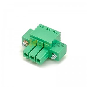 Terminal Block Pluggable Clamp Type to Screw Terminal Green Cable Connector