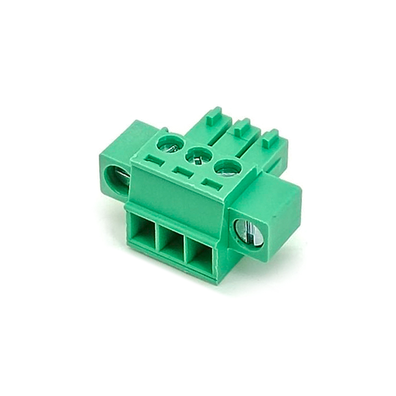 Terminal Block Pluggable Clamp Type to Screw Terminal Green Cable Connector