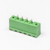 插拔式接線端子連接綠色穿孔直式插板2孔法蘭安裝 7.5mm