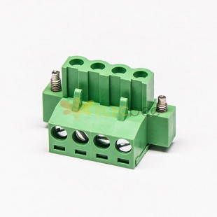 Terminal Block Plugs Clamp Type 4pin 180 Degree Connector 5.08mm