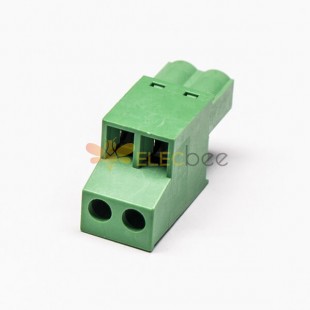 Terminal Blocks Electrical Green 4Holes Pluggable Connector 3.50mm
