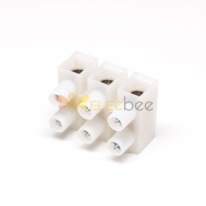 Terminal Connector Strips White 8.00mm Picth Soder Type Cable Connecor with Shrapnel