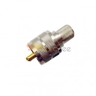 全銅UHF公頭 射頻對講機連接器壓接RG213/8D-FB