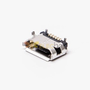 Connecteur femelle Micro USB B 5 broches SMT Type B droit pour montage PCB 8.3-4.45