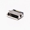 usb micro接口5pin母座直式全贴板SMT