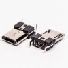 Conector macho micro USB R/A DIP 5 pines tipo B para PCB 20 piezas