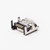 USB Micro B Feminino SMT Straight DIP 7.15 5 Pin for Phone