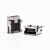 Conector micro USB Feminino Montagem 90 Graus SMT Tipo B