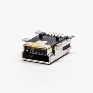 ミニ USB メス パネル マウント 90 度 SMT タイプ B コネクタ 20 個