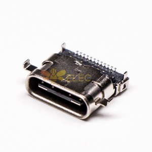 10pcs Fast Type C Connector Femelle Angled SMT et DIP