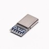 10pcs tipo C Plug 180 Grau Bule PCB Mount Solder Tipo para cabo Embalagem normal