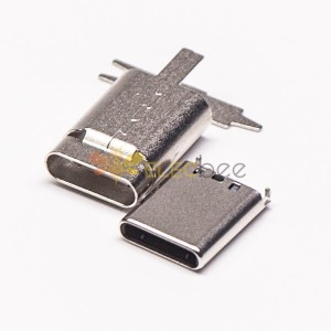 10pcs USB Shell Conectores Tipo C 180 Grau