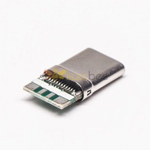 10pcs USB Tipo C Conector Tipos 180 Grau Solder Tipo Embalagem do carretel