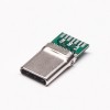 10pcs USB Tipo C Conector Masculino Straight 180 Grau Embalagem do carretel