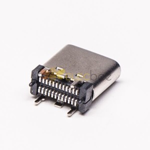 10pcs USB Type C母座封裝直立式母頭連接器SMT接PCB板