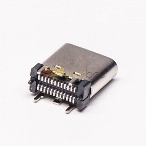 10pcs USB Type C PCB Mount Female Vertical Type SMT Reel packing