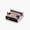 10pcs USB tipo C Porta Femminile Destra Angolato SMT DIP per PCB Mount Imballaggio normale