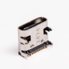 10pcs USB tipo C Porta Femminile Destra Angolato SMT DIP per PCB Mount Imballaggio normale