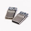 10pcs USB Tipo C Porta Straight Male Connector PCB Mount Embalagem normal