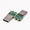 10pcs USB Type C Straight 180 Degree Plug 24 Pin Solder Type Reel packing