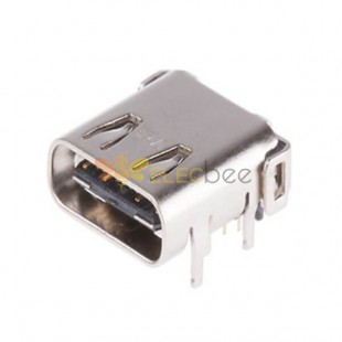 R/A SMT TYPE C Connector Hydrid Top Mount Shell Dip Terminal Short Type 20pcs Normal packing