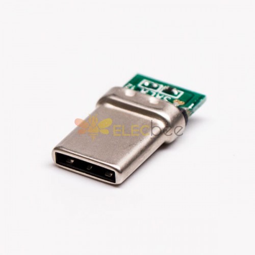 Type C Straight Quick Male PCB Mount USB3.0 Connecteur