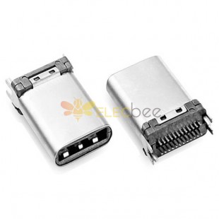 Type-C 24 Pin SMT SMT PCB Soket Erkek USB Konektörü Normal ambalaj